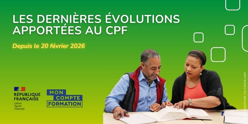 LES DERNIRÈRE évolutions apportées au CPF depuis le 20 février 2026